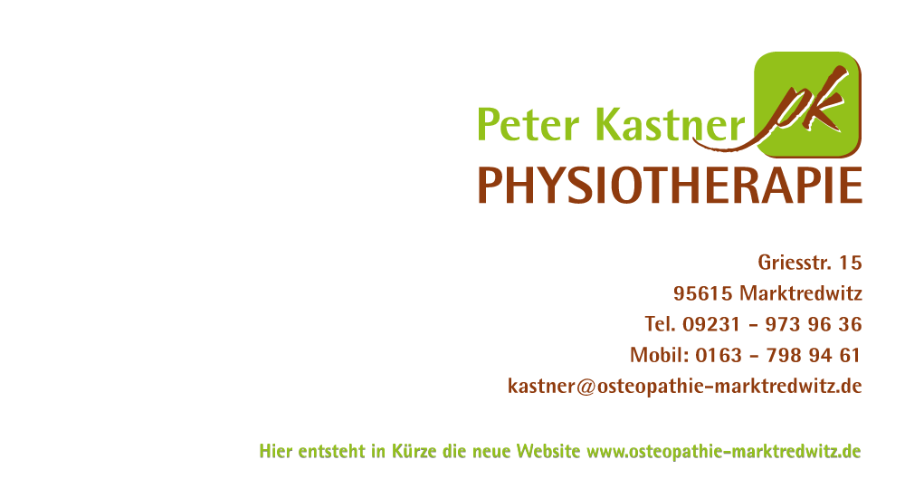 Logo und Kontaktinformation